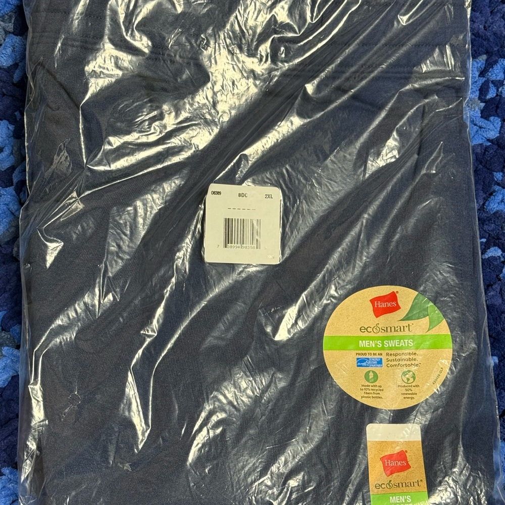 Hanes EcoSmart Men's Sweats in Navy Size 2XL